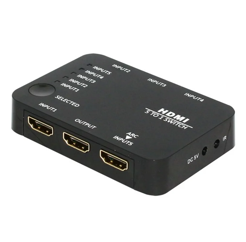 سوئيچ 5 پورت HDMI با ریموت کنترل فرانت