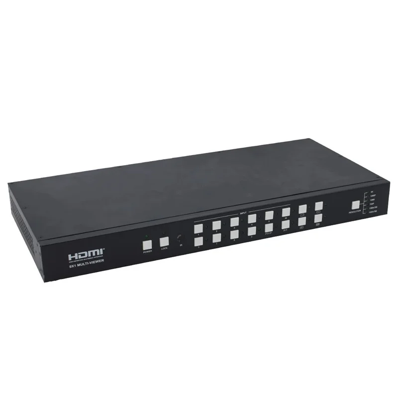 سوئيچ بدون وقفه 9 پورت HDMI با قابليت نمایش تصویر در تصویر و یکپارچه سازی فرانت