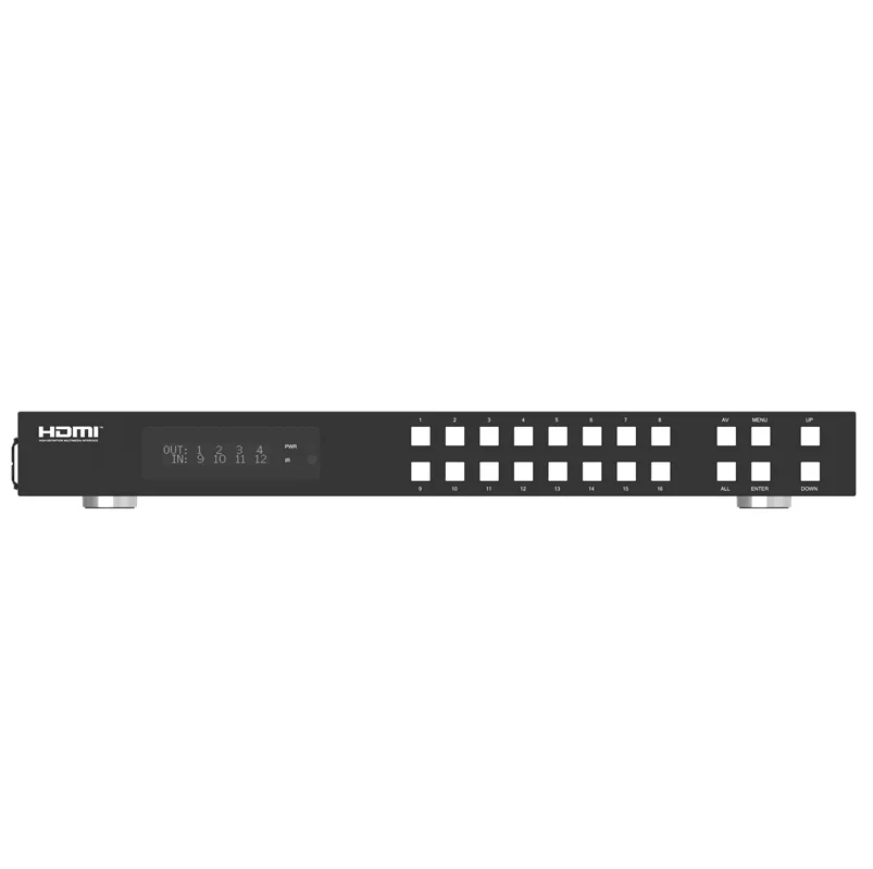 ماتریکس سوئيچ 16 در 16 2.0 HDMI و قابليت جداسازی صدا با پورت سریال و شبکه فرانت