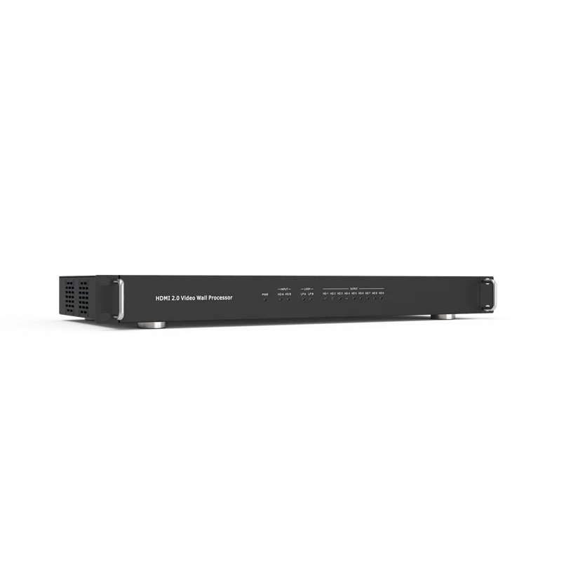 سوئيچ کنترلر ویدئو وال HDMI 4K ٢ ورودی و 9 خروجی با قابليت تصویر در تصویر فرانت
